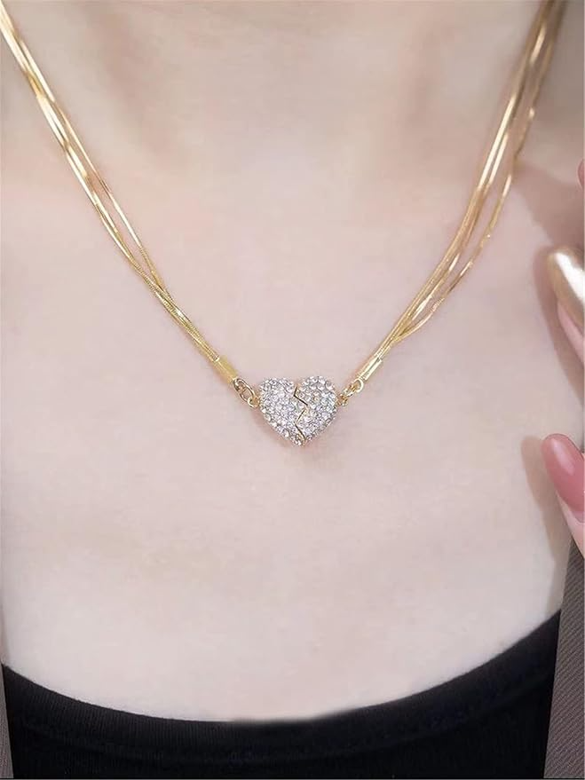 New Unique Magnetic Love Necklace Diamond