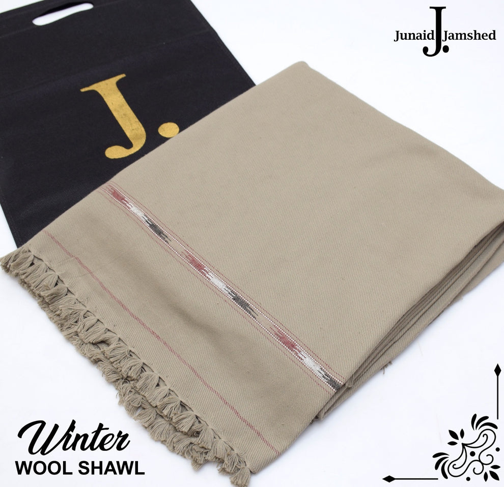 Gents Wool Shawl-Light Gray
